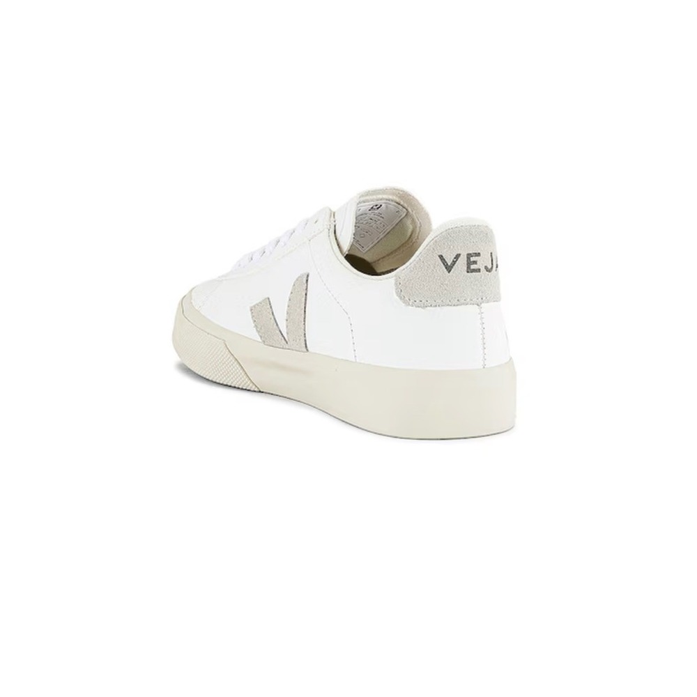 Veja White Sneakers with Beige Accents - Picture 2 of 4